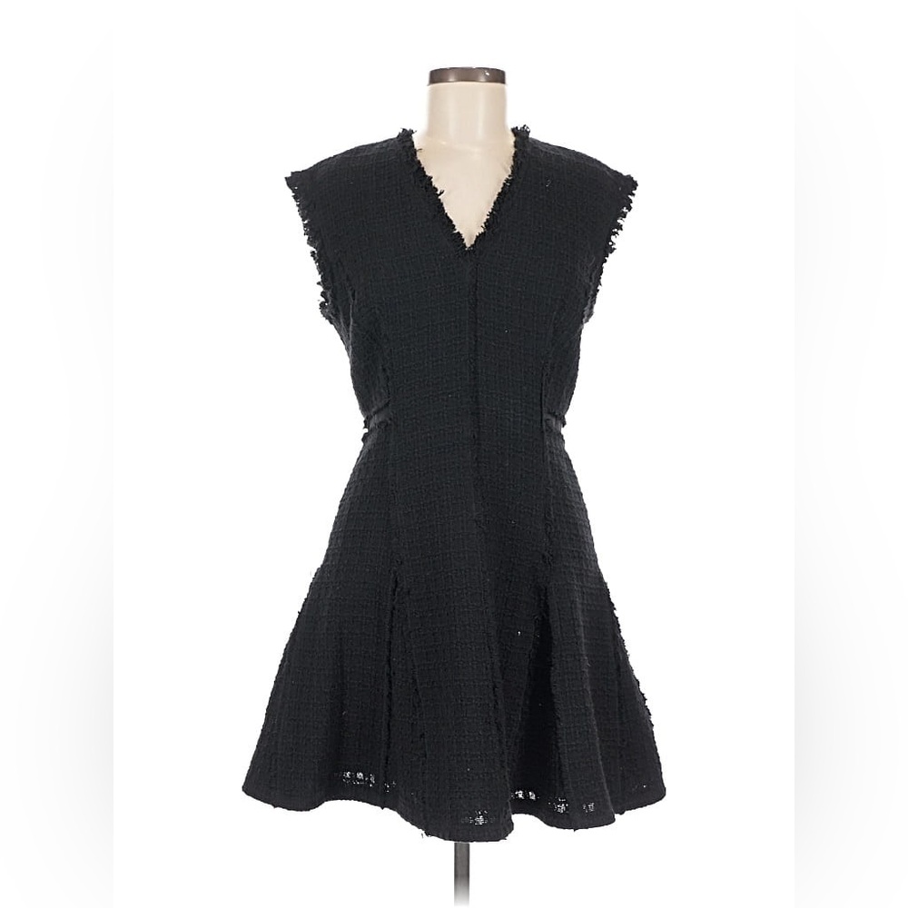 Rebecca Taylor Black Textured Mini Dress